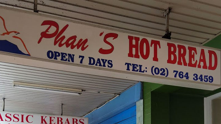 hot bread bakery sign Phan S
