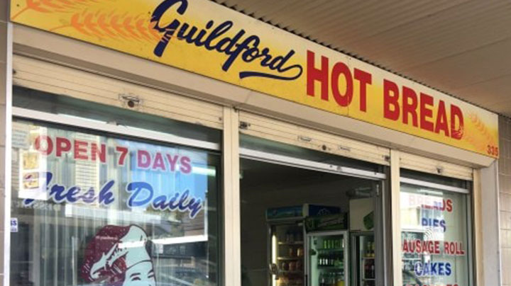 hot bread bakery sign Guildford